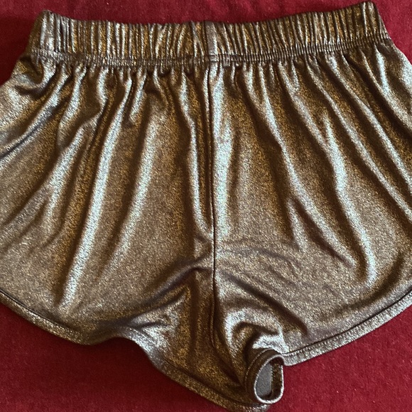 💎Forever 21 Black Glitter Metallic Sweatshorts Shorts Size XS 💎 - Picture 2 of 3
